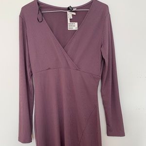 Purple fitted Dress